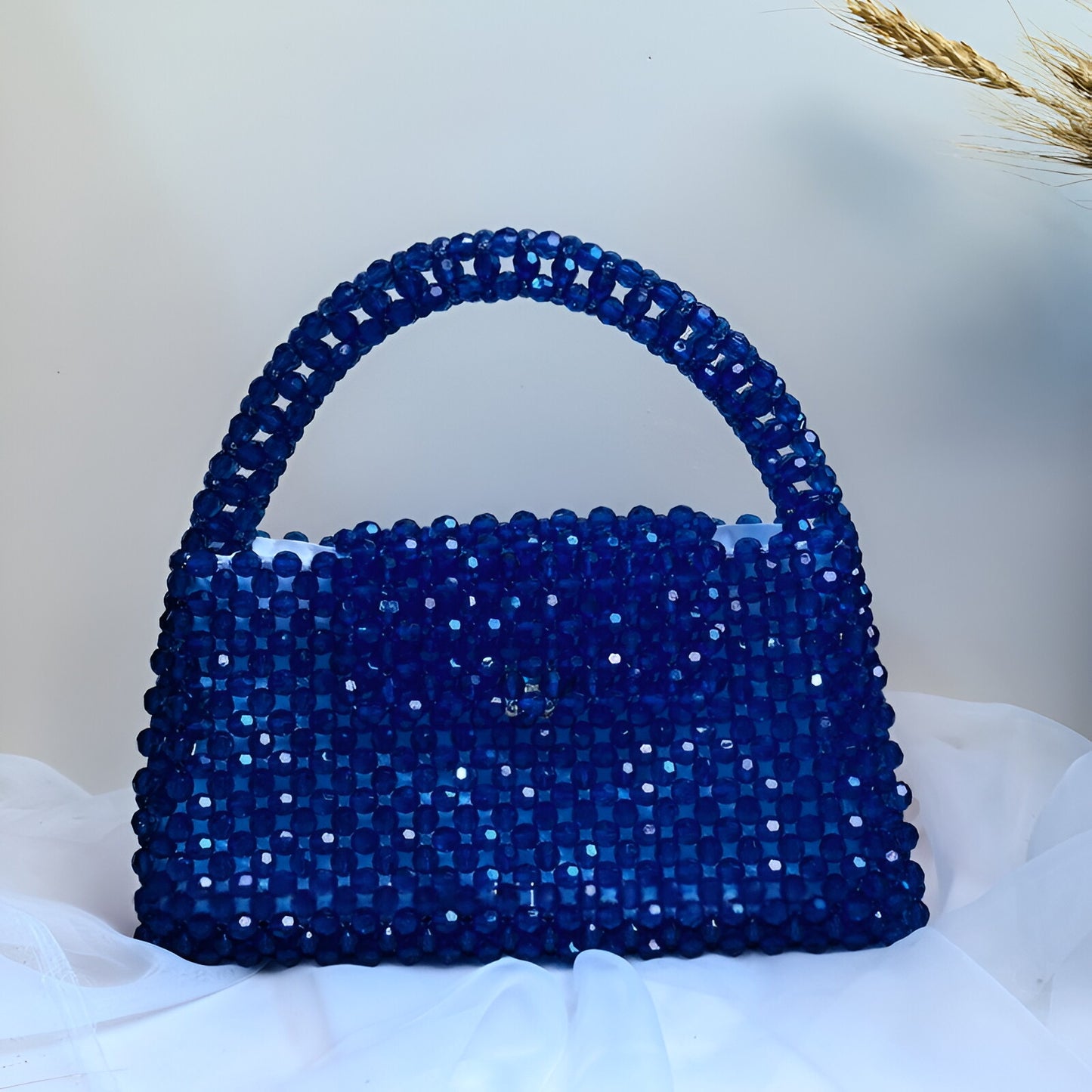 Radiant Luxe Beaded Bag – High-Gloss Crystal Elegance– Handmade with Love, Timeless Elegance Luxury crystal bead bag, valentine's day gift for wife, crystal bag, elegant,evening bag, gift for her, handmade bag, wedding guest bag, medium size