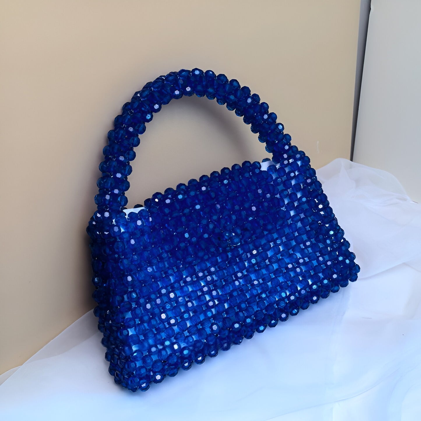 Radiant Luxe Beaded Bag – High-Gloss Crystal Elegance– Handmade with Love, Timeless Elegance Luxury crystal bead bag, valentine's day gift for wife, crystal bag, elegant,evening bag, gift for her, handmade bag, wedding guest bag, medium size