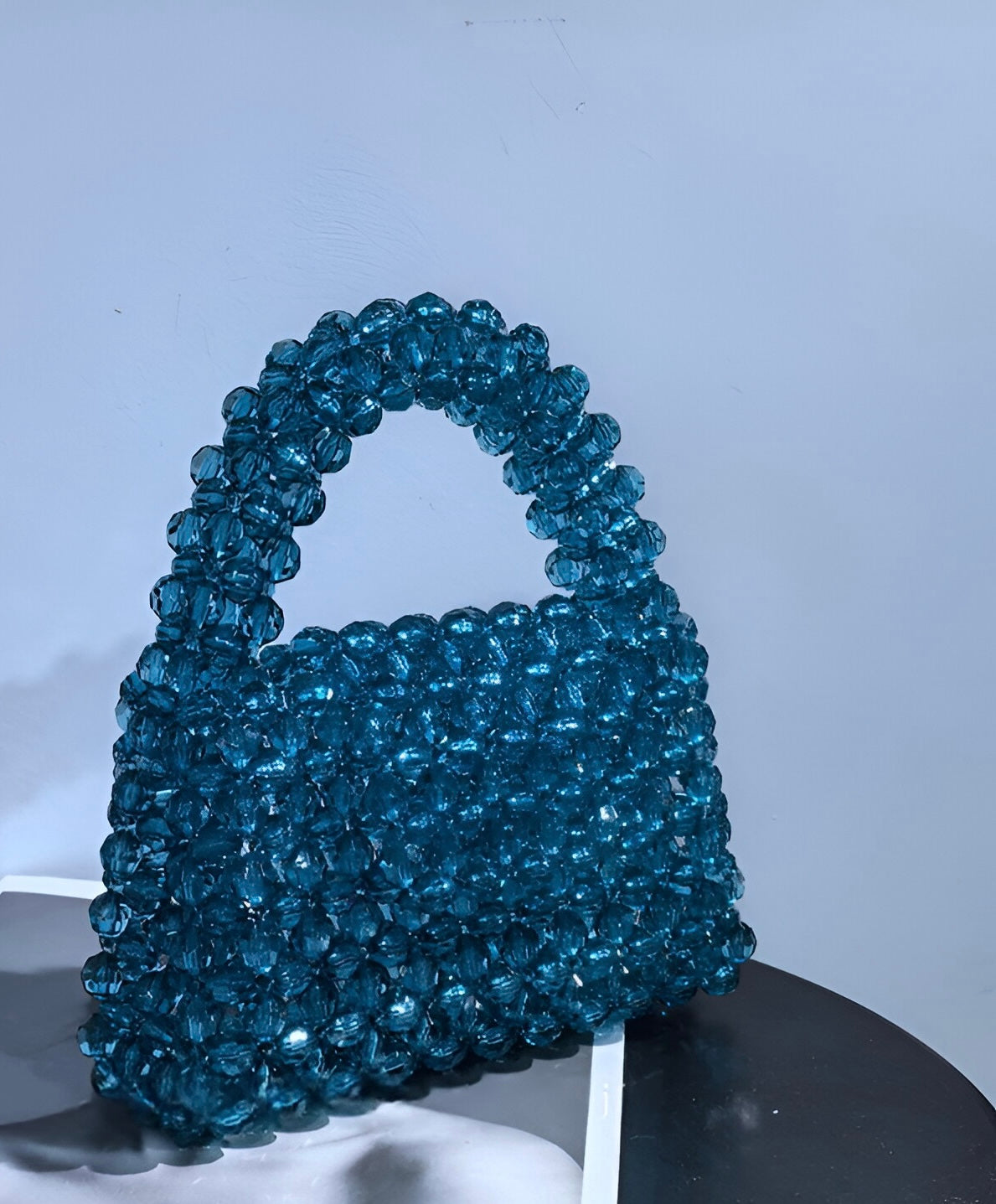 Radiant Luxe Beaded Bag – High-Gloss Crystal Elegance– Handmade with Love, Timeless Elegance Luxury crystal bead bag, valentine's day gift for wife, crystal bag, elegant,evening bag, gift for her, handmade bag, wedding guest bag,