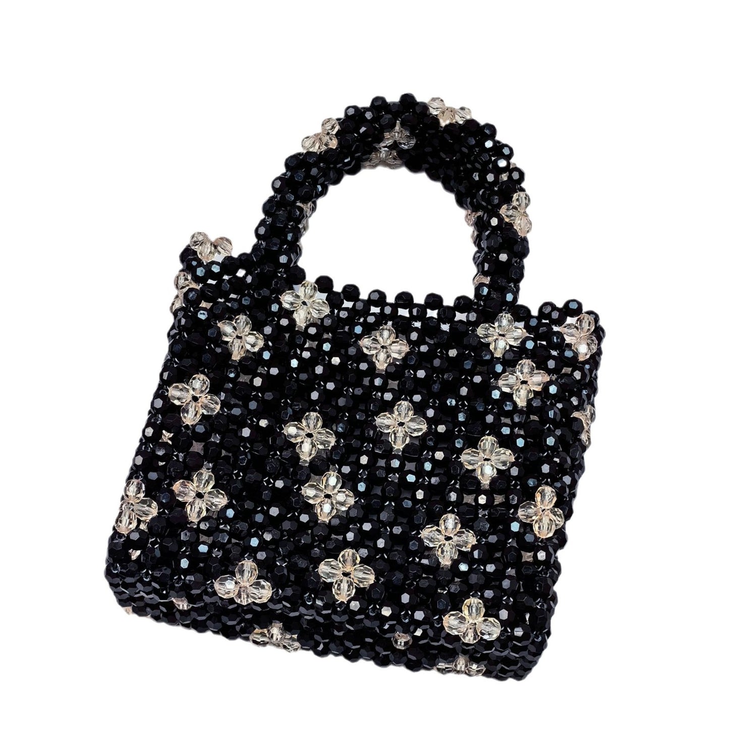 Eternal Bloom Beaded Bag/handmade/elegance styleLuxury crystal bead bag, valentine's day gift for lover，crystal bag，elegant evening bag, gift for her, handmade bag, wedding guest bag,