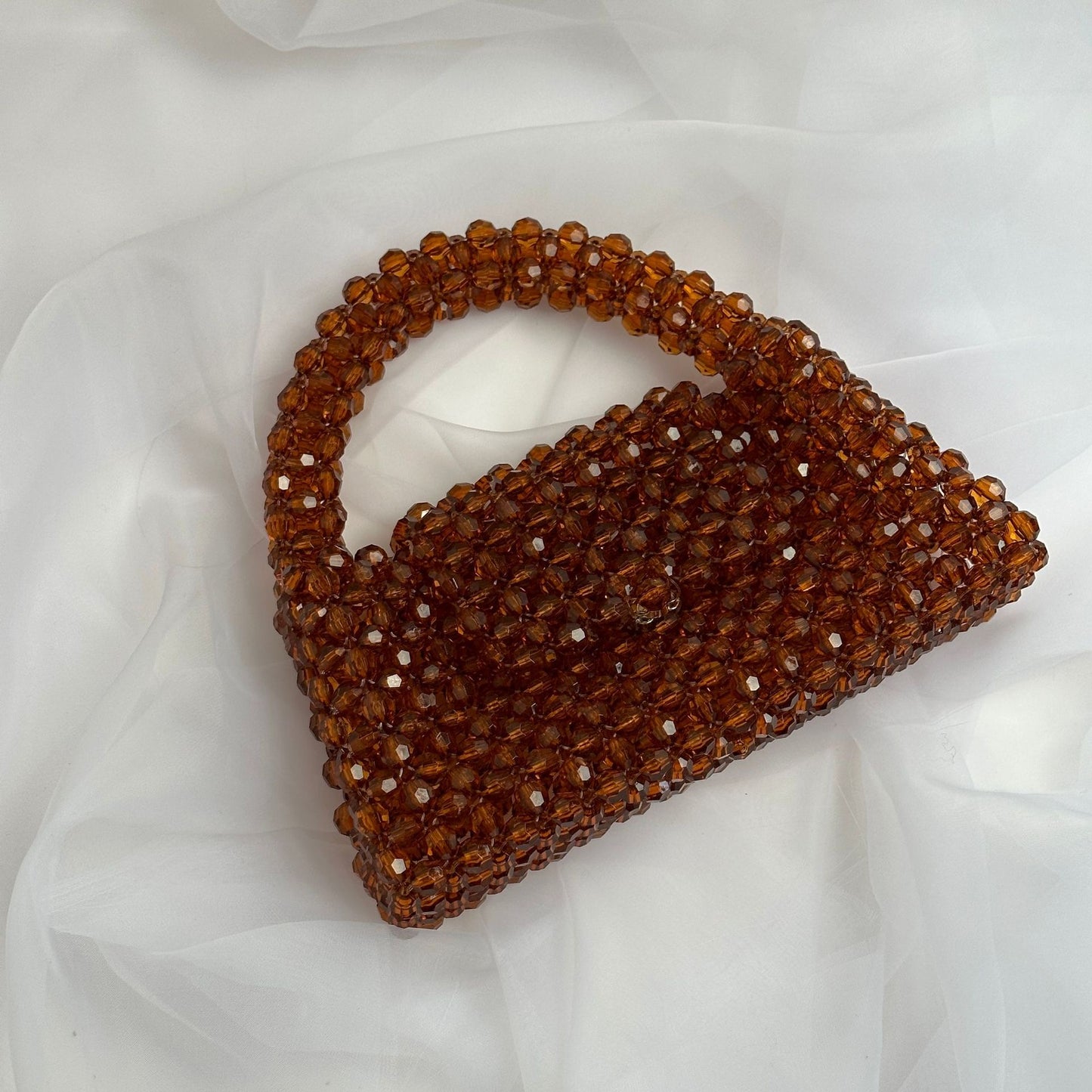 Elegant Handmade Crystal Beaded Bag: Perfect Valentine's Day Gift for Her valentine's day gift for wife, crystal bag, elegant evening bag, gift for her, handmade bag, wedding guest bag,