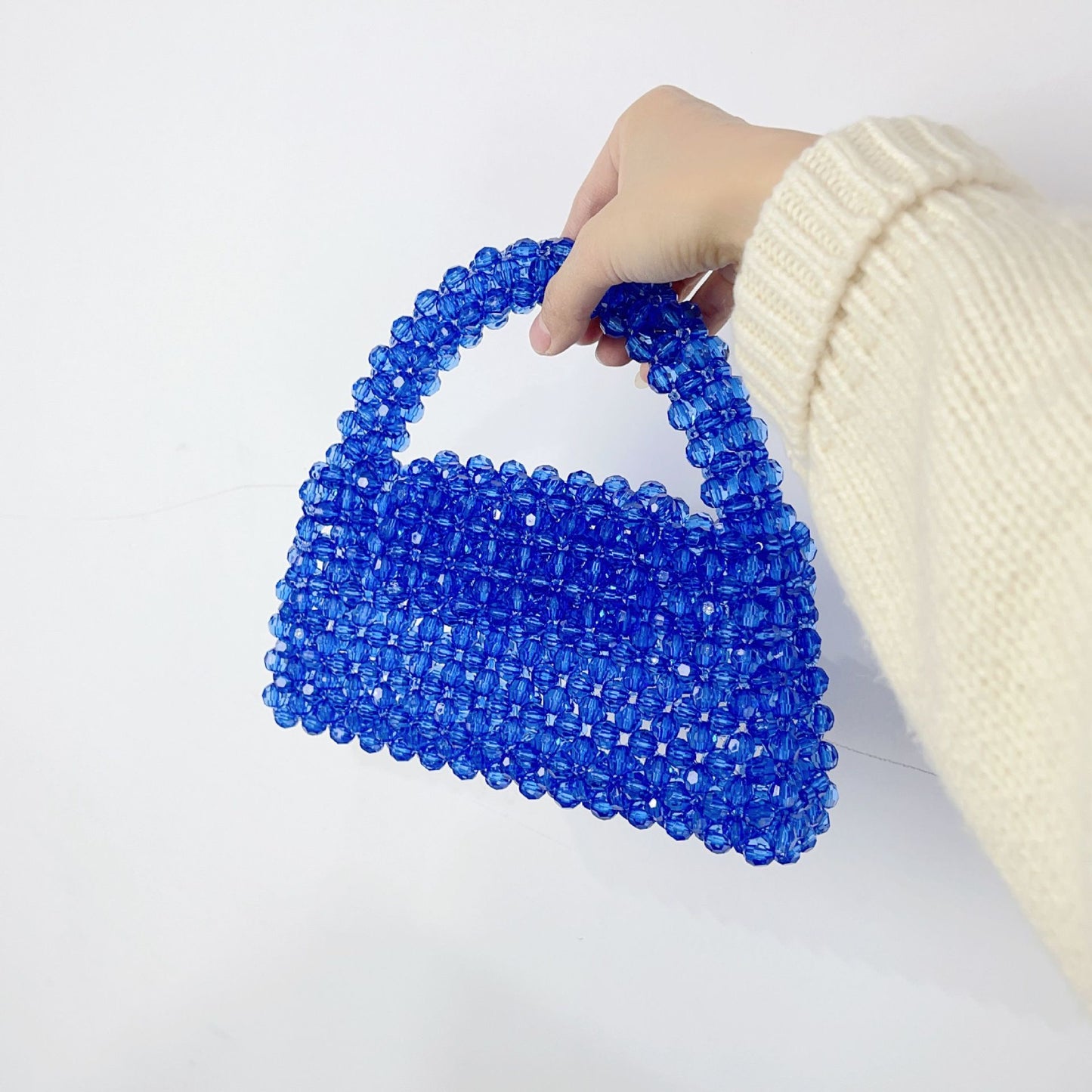 Elegant Handmade Crystal Beaded Bag: Perfect Valentine's Day Gift for Her valentine's day gift for wife, crystal bag, elegant evening bag, gift for her, handmade bag, wedding guest bag,