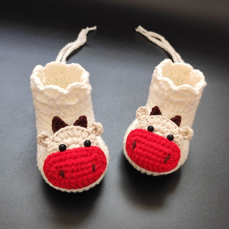 Handmade Custom Crochet Baby Sandals/baby cow booties/Soft and Cozy Shoes for Baby Girls in Multiple Colors/Organic cotton/Baby Girl Gift/Baby Boy/Girl Shower/Kids and Baby/0-12month