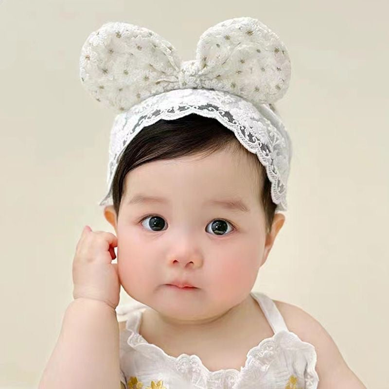 Bow tie Headband/Cute Baby/Crochet Headband/Embroidery craft/Cute Bow Ear Warmer/Baby/Toddler/Child Headband//Victoria headband/thread crochet christening/baby christening headband/silk/0-12 month